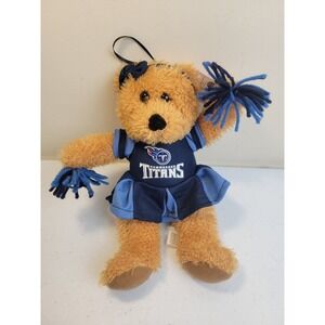 Good Stuff Tennessee Titans Cheerleader Plush Bear Small Tan Good NFL Fan Gear